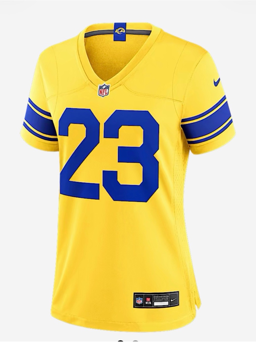 Nike Women’s Yellow and Blue #23 Football Jersey Williams